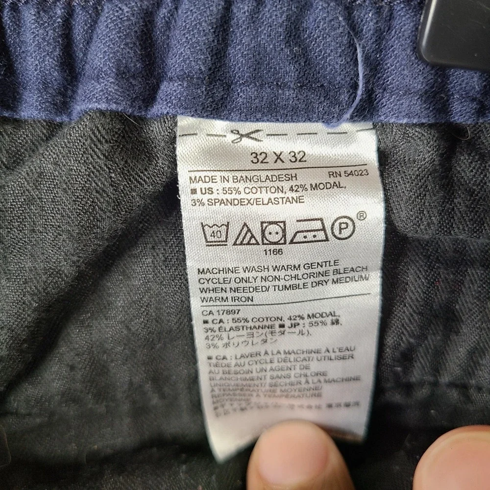Banana Republic Pants Men 32x32 (30x29) Blue Mason Athletic Tapered Pant Stretch